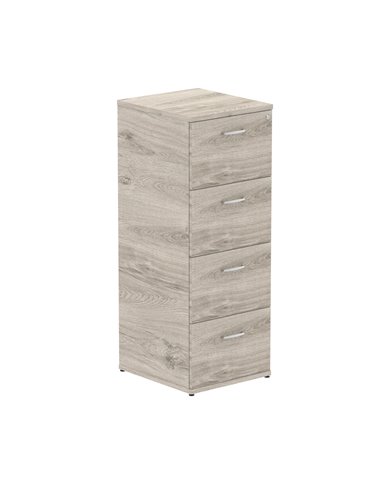 Dynamic Impulse 4 Drawer Filing Cabinet Grey Oak I003243