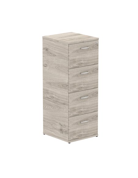 Dynamic Impulse 4 Drawer Filing Cabinet Grey Oak I003243 - pic 80021 | FastDaddyshop