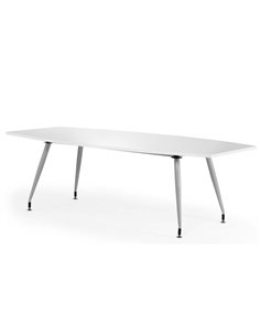 Dynamic High Gloss 2400mm Writable Boardroom Table White Top I003059