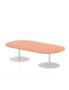 Dynamic Italia 1800mm Poseur Boardroom Table Beech Top 475mm High Leg ITL0172