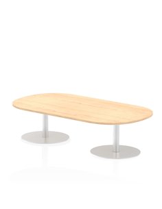 Dynamic Italia 1800mm Poseur Boardroom Table Maple Top 475mm High Leg ITL0175
