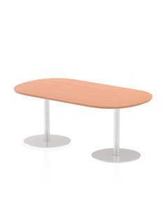 Dynamic Italia 1800mm Poseur Boardroom Table Beech Top 720mm High Leg ITL0178