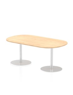 Dynamic Italia 1800mm Poseur Boardroom Table Maple Top 720mm High Leg ITL0181