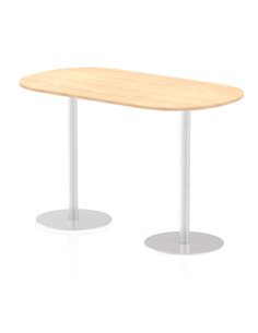 Dynamic Italia 1800mm Poseur Boardroom Table Maple Top 1145mm High Leg ITL0187