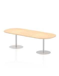 Dynamic Italia 2400mm Poseur Boardroom Table Maple Top 720mm High Leg ITL0199