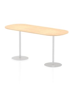 Dynamic Italia 2400mm Poseur Boardroom Table Maple Top 1145mm High Leg ITL0205