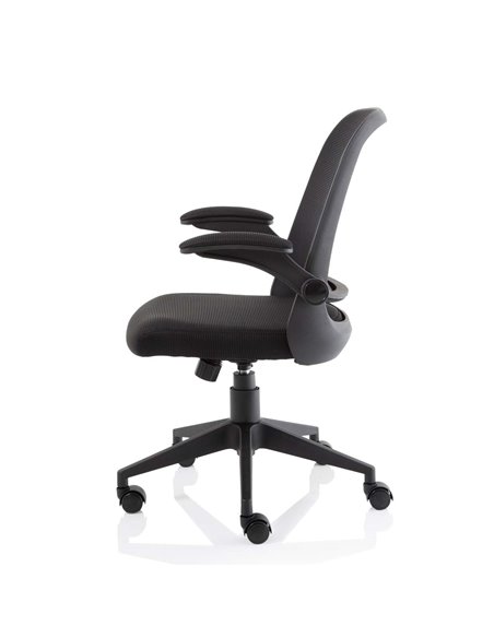 Dynamic Crew Task Operator Bespoke Fabric Seat Ginseng Chilli Mesh Office Chair With Folding Arms KCUP2017 - pic 80333 | FastDaddyshop