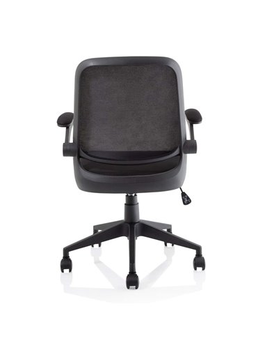 Dynamic Crew Task Operator Bespoke Fabric Seat Maringa Teal Mesh Office Chair With Folding Arms KCUP2018