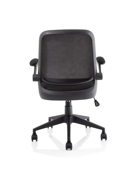 Dynamic Crew Task Operator Bespoke Fabric Seat Senna Yellow Mesh Office Chair With Folding Arms KCUP2020 - pic 80359 | FastDaddyshop
