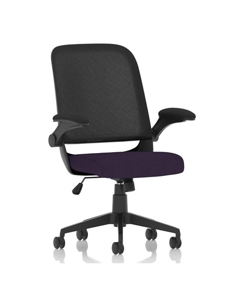 Dynamic Crew Task Operator Bespoke Fabric Seat Tansy Purple Mesh Office Chair With Folding Arms KCUP2023 - pic 80378 | FastDaddyshop