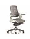 Dynamic Zure Executive Office Chair White Shell Elastomer Gel Grey With Arms EX000112