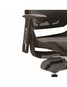 Dynamic Zure Executive Office Chair Black Shell Charcoal Mesh EX000220 2