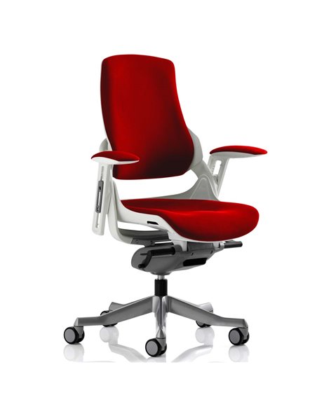 Dynamic Zure Office Chair White Shell  Fully Bespoke Colour Bergamot Cherry KCUP0689 - pic 80446 | FastDaddyshop