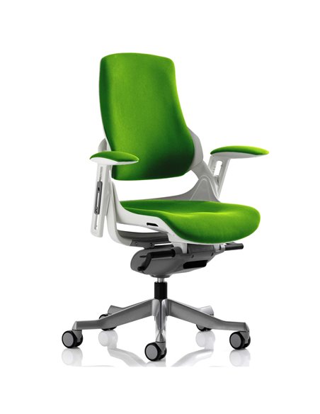 Dynamic Zure Office Chair White Shell  Fully Bespoke Colour Myrrh Green KCUP0690 - pic 80447 | FastDaddyshop