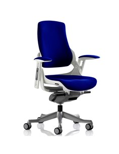 Dynamic Zure Office Chair White Shell  Fully Bespoke Colour Stevia Blue KCUP0691