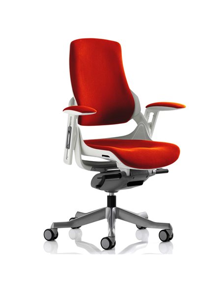 Dynamic Zure Office Chair White Shell  Fully Bespoke Colour Tabasco Orange KCUP0692 - pic 80449 | FastDaddyshop