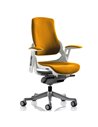 Dynamic Zure Office Chair White Shell  Fully Bespoke Colour Senna Yellow KCUP0693