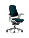 Dynamic Zure Office Chair White Shell  Fully Bespoke Colour Maringa Teal KCUP0695