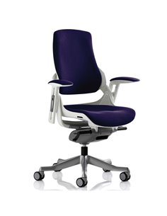 Dynamic Zure Office Chair White Shell  Fully Bespoke Colour Tansy Purple KCUP0696
