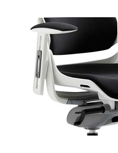 Dynamic Zure Office Chair White Shell  Fully Bespoke Colour Tabasco Orange KCUP0692