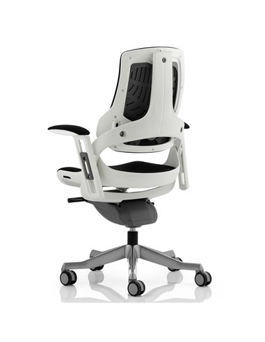 Dynamic Zure Office Chair White Shell  Fully Bespoke Colour Tansy Purple KCUP0696