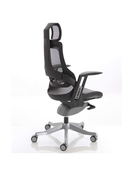 Dynamic Zure Executive Office Chair Black Shell Charcoal Mesh And Headrest KCUP1281 - pic 80561 | FastDaddyshop
