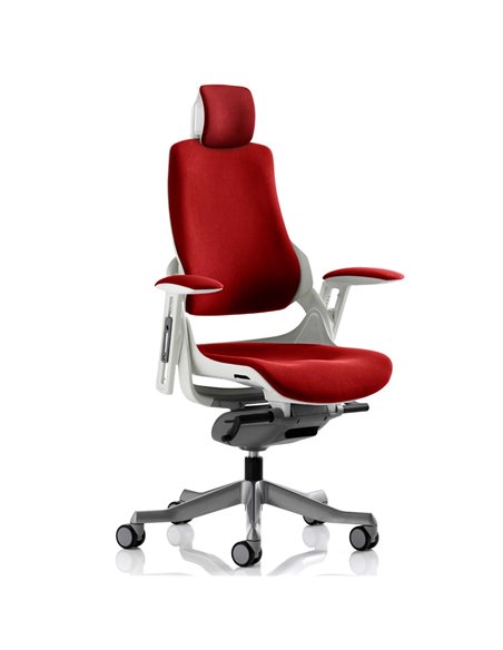 Dynamic Zure Office Chair White Shell  With Headrest Fully Bespoke Colour Bergamot Cherry KCUP1282 - pic 80565 | FastDaddyshop