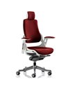 Dynamic Zure Office Chair White Shell  With Headrest Fully Bespoke Colour Ginseng Chilli KCUP1283