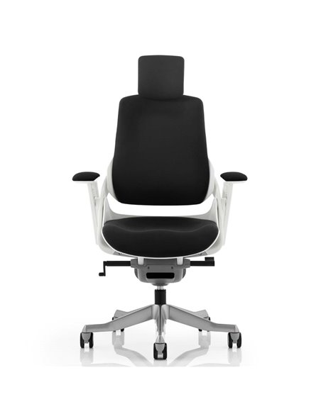 Dynamic Zure Office Chair White Shell  With Headrest Fully Bespoke Colour Tabasco Orange KCUP1284 - pic 80580 | FastDaddyshop