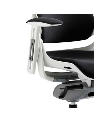 Dynamic Zure Office Chair White Shell  With Headrest Fully Bespoke Colour Tabasco Orange KCUP1284