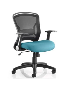 Dynamic Zeus Task Operator Office Chair Bespoke Colour Seat Maringa Teal KCUP0711