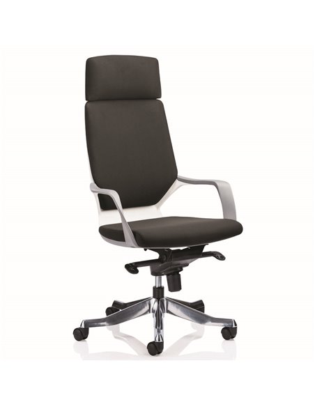 Dynamic Xenon Executive Office Chair High Back Black Fabric With Headrest KC0226 - pic 80649 | FastDaddyshop