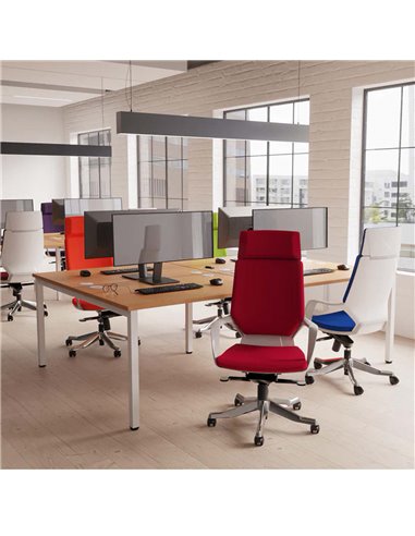 Dynamic Xenon Executive Office Chair High Back Black Fabric With Headrest KC0226