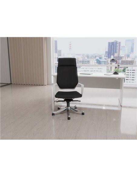 Dynamic Xenon Executive Office Chair High Back Black Fabric With Headrest KC0226 - pic 80655 | FastDaddyshop