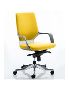 Dynamic Xenon Executive Office Chair Medium Back Bespoke Colour Senna Yellow KCUP0613
