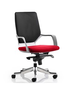 Dynamic Xenon Executive Office Chair Medium Back Bespoke Colour Seat Bergamot Cherry KCUP0617