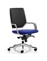 Dynamic Xenon Executive Office Chair Medium Back Bespoke Colour Seat Stevia Blue KCUP0619