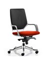 Dynamic Xenon Executive Office Chair Medium Back Bespoke Colour Seat Tabasco Orange KCUP0620