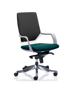 Dynamic Xenon Executive Office Chair Medium Back Bespoke Colour Seat Maringa Teal KCUP0623