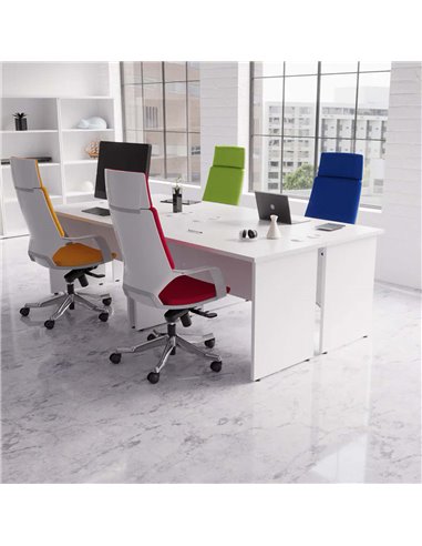 Dynamic Xenon Executive Office Chair High Back With Headrest Fully Bespoke Colour Bergamot Cherry KCUP1178