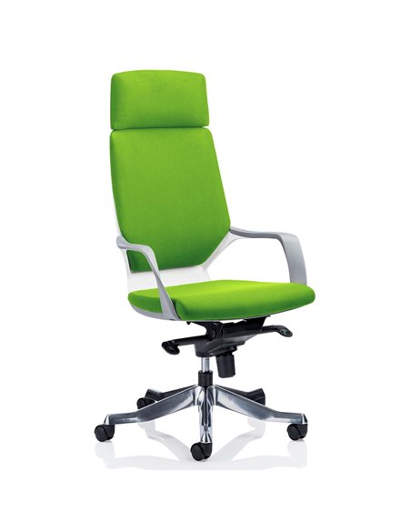 Dynamic Xenon Executive Office Chair High Back With Headrest Fully Bespoke Colour Myrrh Green KCUP1179 - pic 80679 | FastDaddyshop