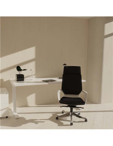 Dynamic Xenon Executive Office Chair High Back With Headrest Fully Bespoke Colour Tabasco Orange KCUP1181
