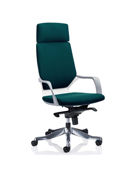 Dynamic Xenon Executive Office Chair High Back With Headrest Fully Bespoke Colour Maringa Teal KCUP1184 - pic 80711 | FastDaddyshop