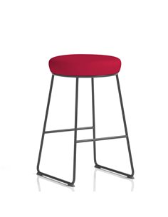 Dynamic Turin Stool Black Frame Bespoke Bergamot Cherry Seat Pad KCUP2145