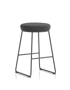 Dynamic Turin Stool Black Frame Black Seat Pad OP000327