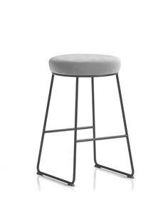 Dynamic Turin Stool Black Frame Grey Seat Pad OP000328
