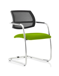 Dynamic Swift Cantilever Visitor Chair Bespoke Colour Myrrh Green KCUP1631