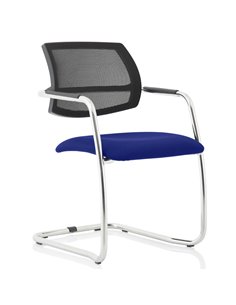 Dynamic Swift Cantilever Visitor Chair Bespoke Colour Stevia Blue KCUP1633