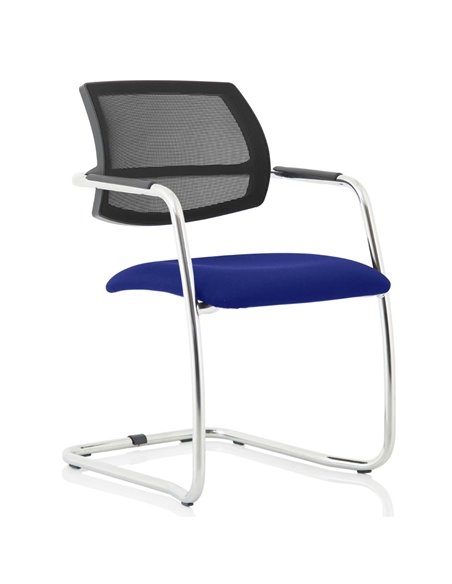 Dynamic Swift Cantilever Visitor Chair Bespoke Colour Stevia Blue KCUP1633 - pic 80770 | FastDaddyshop