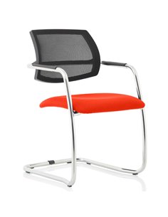 Dynamic Swift Cantilever Visitor Chair Bespoke Colour Tabasco Orange KCUP1634